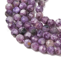 Natural Charoite Beads Strands&nbsp;GG-CBAA8F4-B09-4mm-A