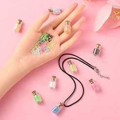 DIY Wishing Bottle Pendant Necklace Making Kit&nbsp;DIY-YW0005-80