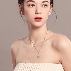 10Pcs 667 Stainless Steel Paperclip Chain Necklaces&nbsp;NJEW-BBC0001-48A-P