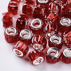Transparent Resin European Beads&nbsp;RPDL-Q023-A-C