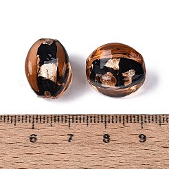 Handmade Silver Foil Glass Beads&nbsp;FOIL-N034-01H