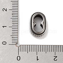 Retro 304 Stainless Steel Slide Charms/Slider Beads&nbsp;STAS-L274-023AS