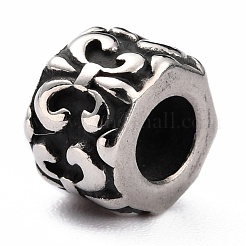304 Stainless Steel European Beads&nbsp;STAS-B011-08AS