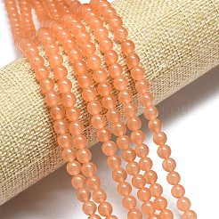Natural Malaysia Jade Beads Strands&nbsp;G-L645-C01-4mm-20