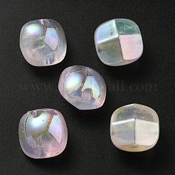 UV Plating Luminous Transparent Acrylic Beads&nbsp;OACR-P010-01