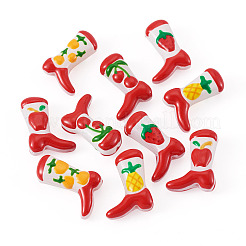 10Pcs 5 Styles Boot Baking Paint Glass Enamel Beads&nbsp;LAMP-TA0002-80B
