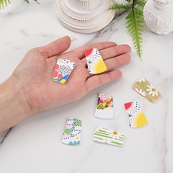 Flatback Resin Pendants&nbsp;RESI-CJ0001-126