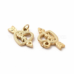 Ion Plating(IP) 304 Stainless Steel Pendant Rhinestone Settings&nbsp;STAS-E185-15G