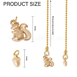 Brass Ceiling Fan Pull Chain Extenders&nbsp;HJEW-GL00005