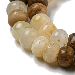Natural Green Banded Calcite(Afghan Jade) Beads Strands&nbsp;G-H305-A03-01