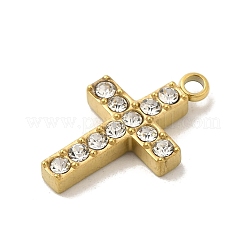 Ion Plating(IP) 304 Stainless Steel Rhinestone Pendants&nbsp;STAS-S131-11G