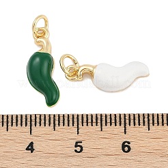 Brass Enamel Pendants&nbsp;KK-Q028-67G
