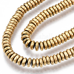Electroplate Non-magnetic Synthetic Hematite Beads Strands&nbsp;X-G-T114-88A-G