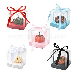 Square PET & Paper Bakery Box&nbsp;CON-FZC0002-004E