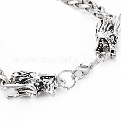 Men's Alloy Wheat Chain Bracelets&nbsp;BJEW-N015-004