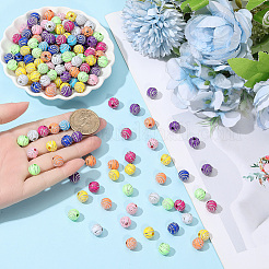 400Pcs Plating Acrylic Beads&nbsp;PACR-PA0001-25
