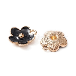Light Gold Plated Alloy Enamel Pendants&nbsp;ENAM-YW0002-20E