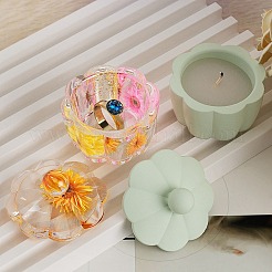 Flower DIY Silicone Candle Cup Molds&nbsp;DIY-P078-06