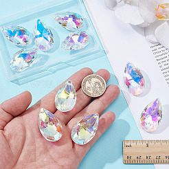 10Pcs Glass Pendants&nbsp;GLAA-ME0001-16A