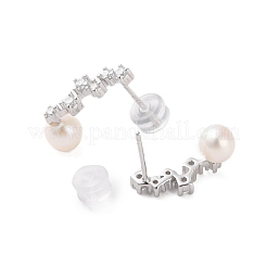 925 Sterling Silver Studs Earring&nbsp;EJEW-H002-26P