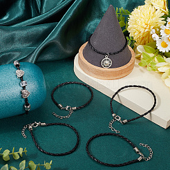 40Pcs Trendy Braided Imitation Leather Bracelet Making&nbsp;BJEW-SP0001-03