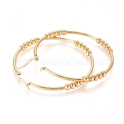 304 Stainless Steel Big Hoop Earrings&nbsp;EJEW-E258-06C-G