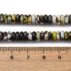 Natural Yellow Turquoise(Jasper) Beads Strands&nbsp;G-L624-H15-6x2mm