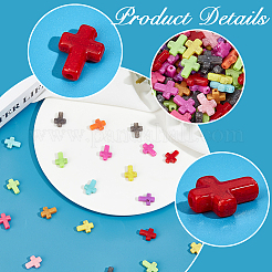 300Pcs Crackle Opaque Acrylic Beads&nbsp;OACR-SP0001-06
