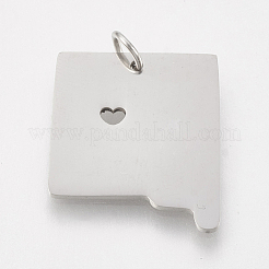 Tarnish Resistant 201 Stainless Steel Pendants&nbsp;STAS-T038-64