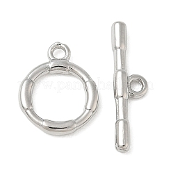 Brass Toggle Clasps&nbsp;KK-CBAFC6C-07D-P