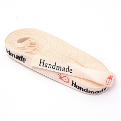 Polycotton(Polyester Cotton) Ribbon&nbsp;OCOR-WH0064-35D