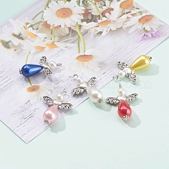 Imitation Pearl Acrylic Pendants&nbsp;PALLOY-JF00619