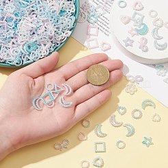 100g Spray Paint ABS Plastic Cabochons&nbsp;KY-CJ0001-67