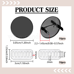 16Pcs Alloy Blank Flat Round Label Tags&nbsp;FIND-PH0062-03B