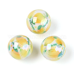 Printed Opaque Acrylic Beads&nbsp;X1-MACR-T048-04M