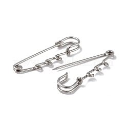 Tarnish Resistant 304 Stainless Steel Safety Pins Brooch Findings&nbsp;X-STAS-I673-06P