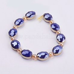 Opaque Glass Beads Strands&nbsp;EGLA-K013-PL-07F