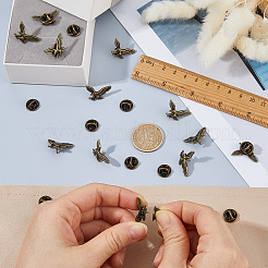 15Pcs Alloy Brooch&nbsp;JEWB-DC0006-49AB