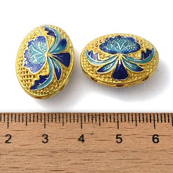 Rack Plating Brass Enamel Beads&nbsp;KK-P276-26A-01G