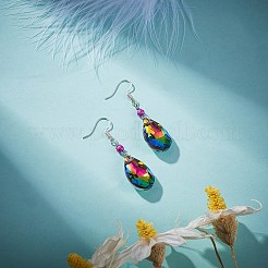 DIY Colorful Dangle Earring Making Kits&nbsp;DIY-SZ0003-46