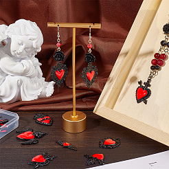 14Pcs 7 Styles Rack Plating Alloy Enamel Pendants&nbsp;FIND-SC0015-17