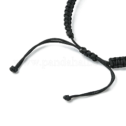 Natural Mixed Gemstone Cuboid Braided Bead Bracelet&nbsp;BJEW-JB09796