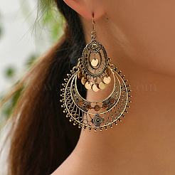Zinc Alloy Teardrop Chandelier Earrings&nbsp;XH1872