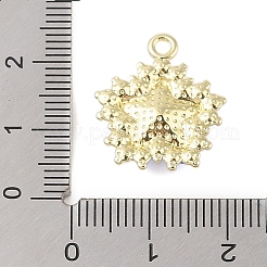 Rack Plating Alloy with Rhinestone Pendants&nbsp;FIND-B037-03G-01