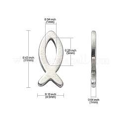 304 Stainless Steel Charms&nbsp;STAS-CJC0008-10P-02