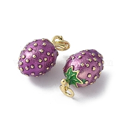 Brass Enamel Pendants&nbsp;KK-D336-05G-02