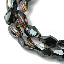 Transparent Electroplate Glass Beads Strands&nbsp;GLAA-K064-03B