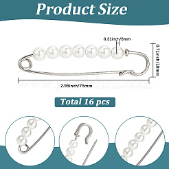16Pcs Iron Kilt Pins&nbsp;JEWB-SC0001-96