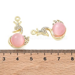 Alloy Rhinestone Pendants&nbsp;FIND-D044-22G-03