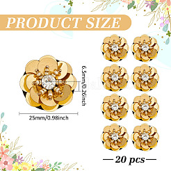 20Pcs Flower Sew on Rhinestone&nbsp;DIY-MA0006-93